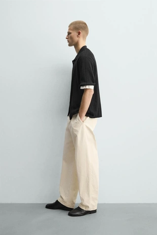 Рубашка из рельефного трикотажа- Заказать в России