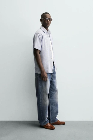 Рубашка комфортного кроя- Заказать в России