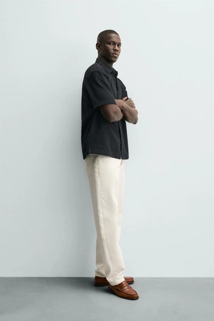 Рубашка из эластичной ткани комфорт- Заказать в России