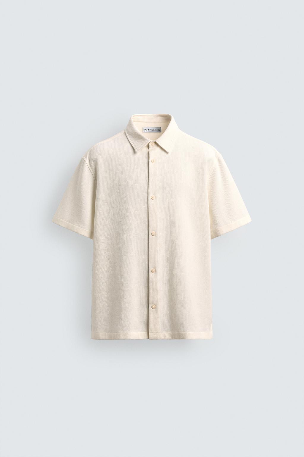 РУБАШКА ИЗ РЕЛЬЕФНОЙ ТКАНИ КОМФОРТ