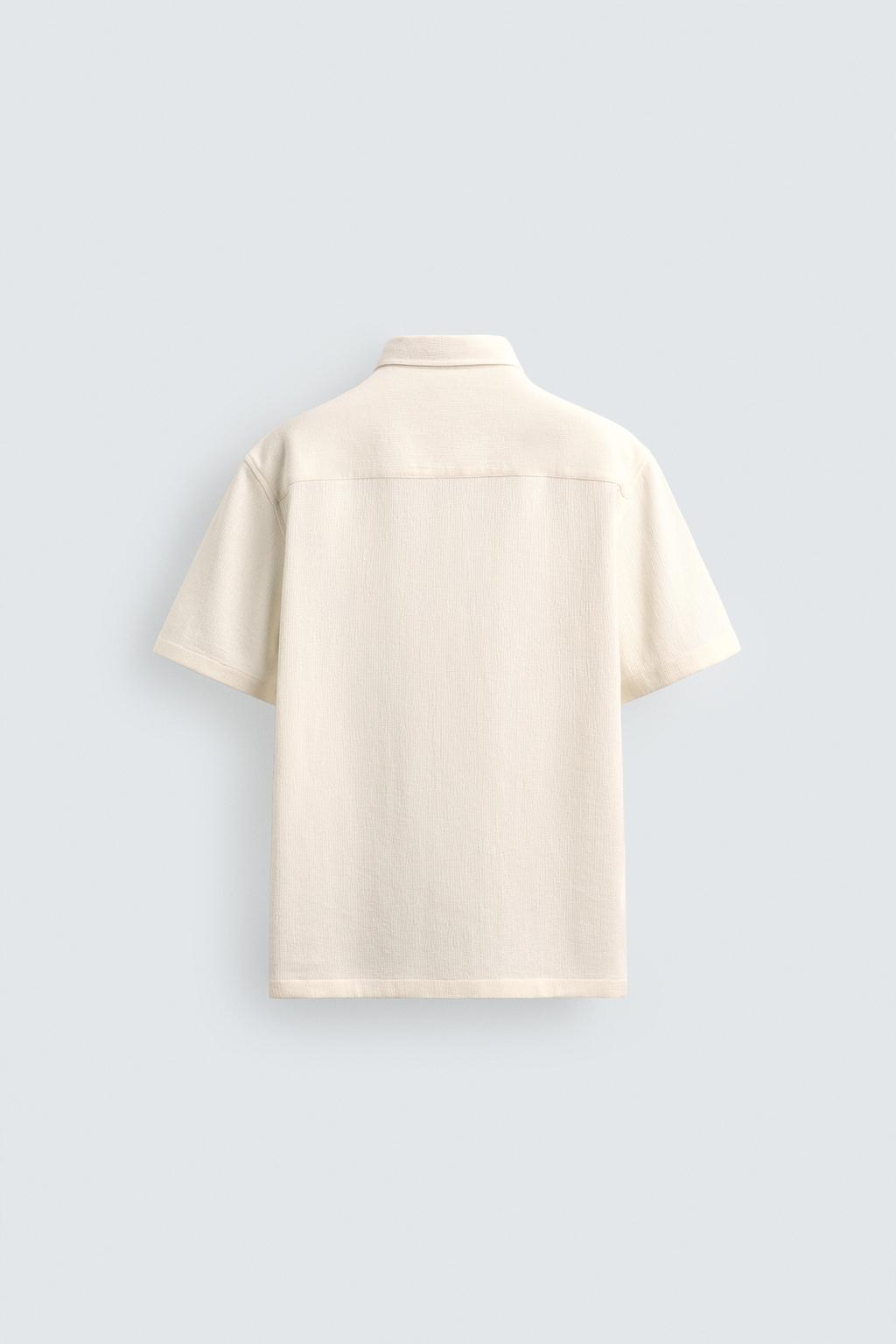 РУБАШКА ИЗ РЕЛЬЕФНОЙ ТКАНИ КОМФОРТ