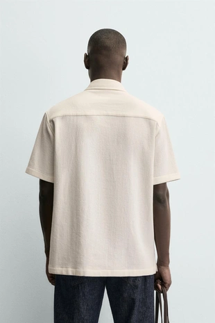 Рубашка из рельефной ткани комфорт