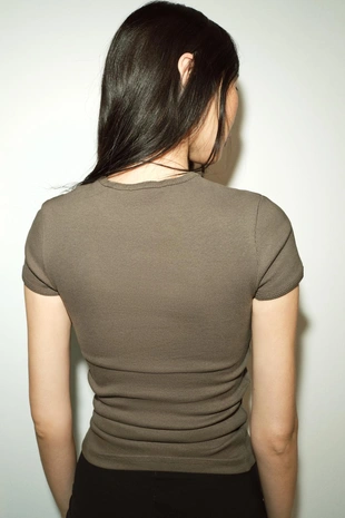 Футболка в рубчик