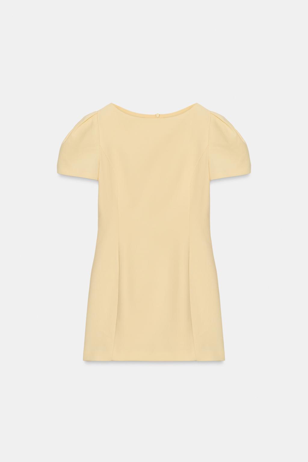 КОРОТКОЕ ПЛАТЬЕ СО СКЛАДКАМИ И КАРМАНАМИ