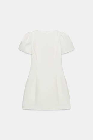 Короткое платье со складками и карманами