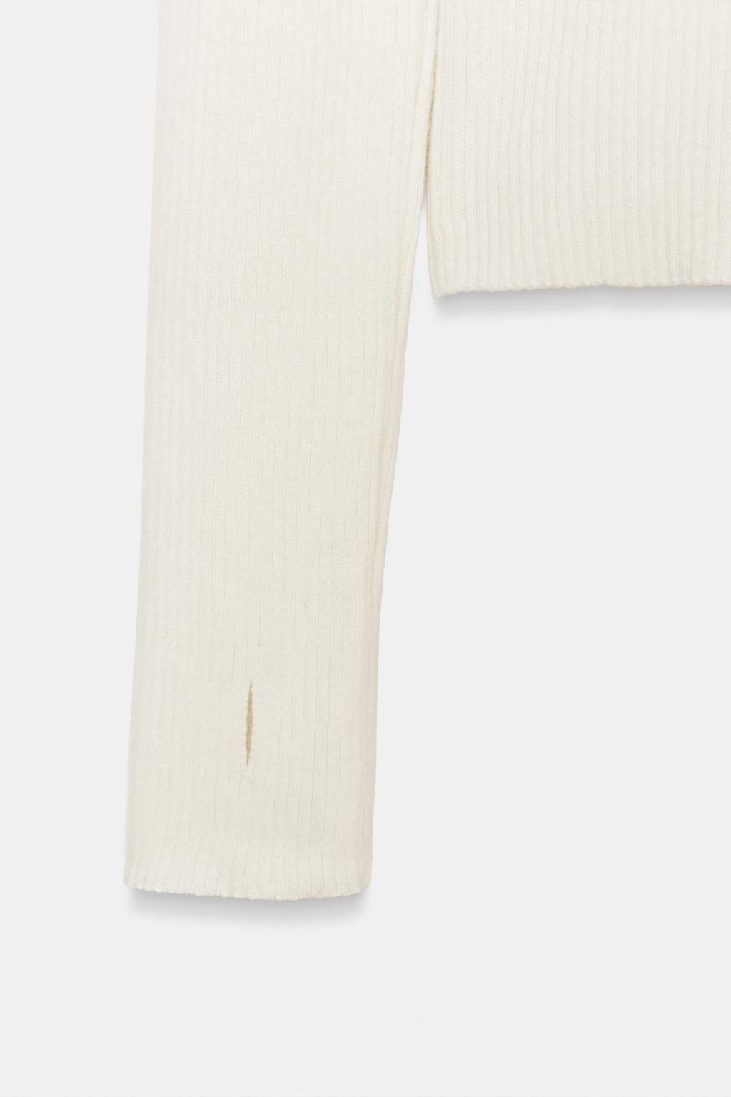 СВИТЕР В РУБЧИК ИЗ СМЕСОВОЙ ШЕРСТИ