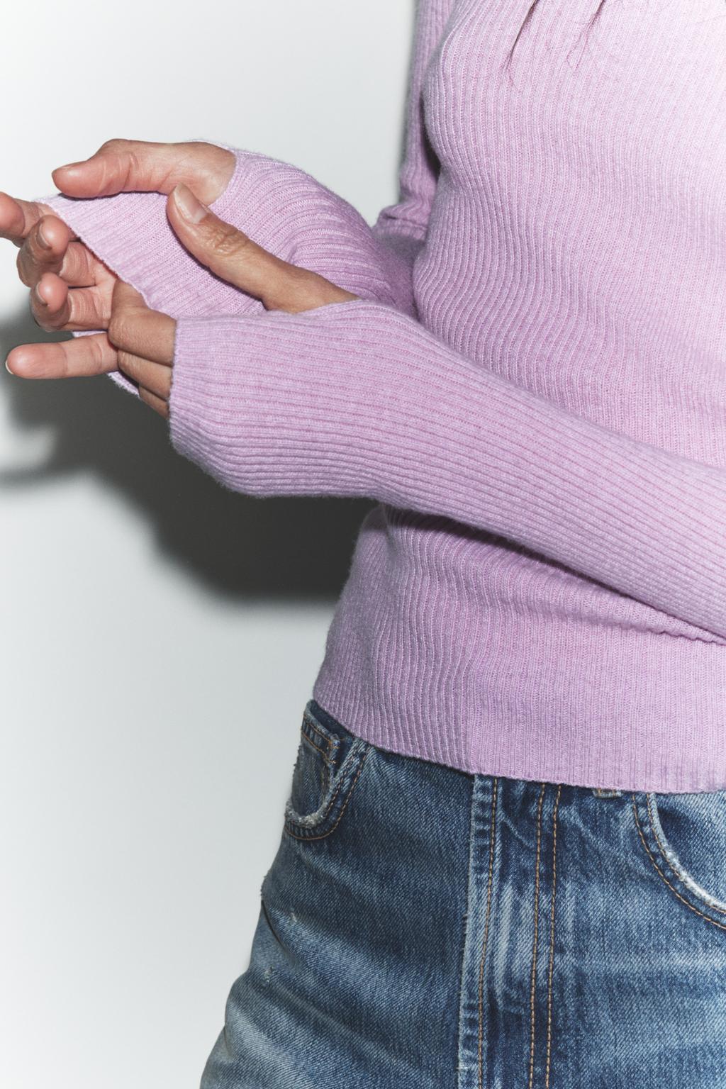 СВИТЕР В РУБЧИК ИЗ СМЕСОВОЙ ШЕРСТИ