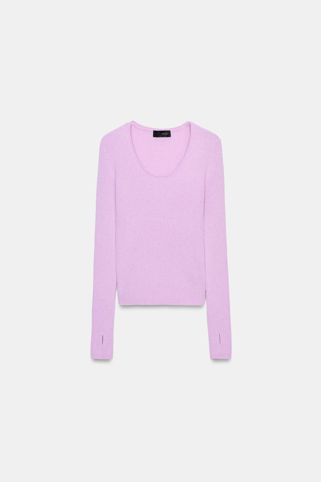 СВИТЕР В РУБЧИК ИЗ СМЕСОВОЙ ШЕРСТИ