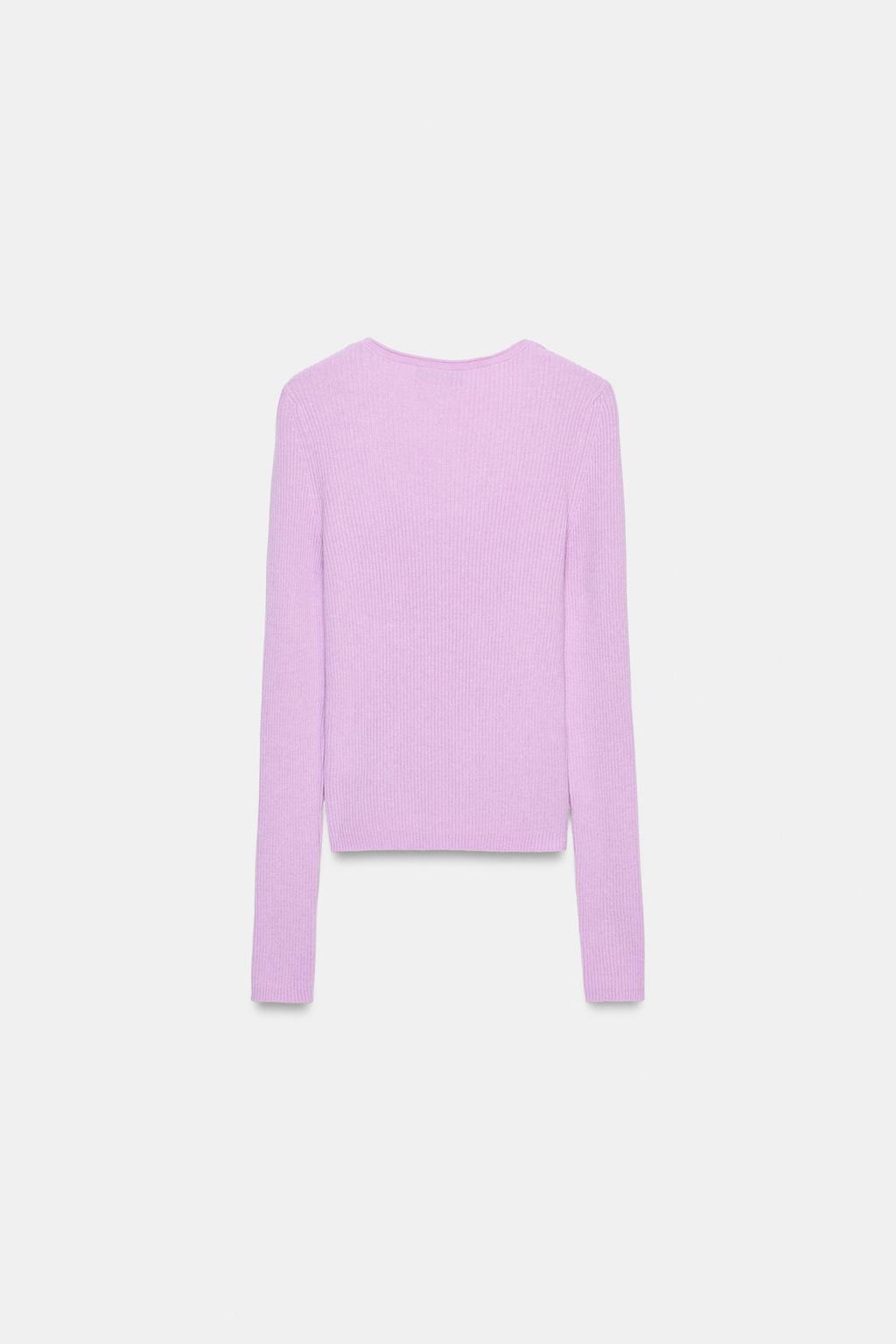 СВИТЕР В РУБЧИК ИЗ СМЕСОВОЙ ШЕРСТИ