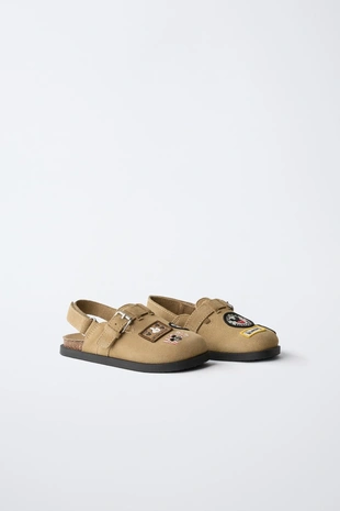 Кожаные сабо с микки маусом © DISNEY- Заказать в России