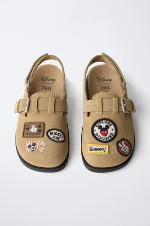 Кожаные сабо с микки маусом © DISNEY- Заказать в России
