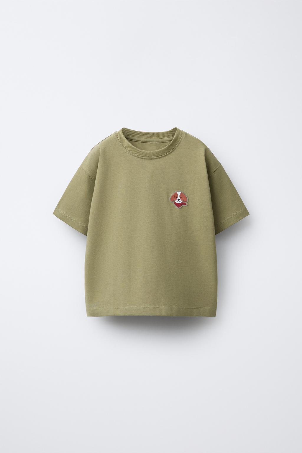 ФУТБОЛКА С ПРОРЕЗИНЕННЫМ ЩЕНКОМ