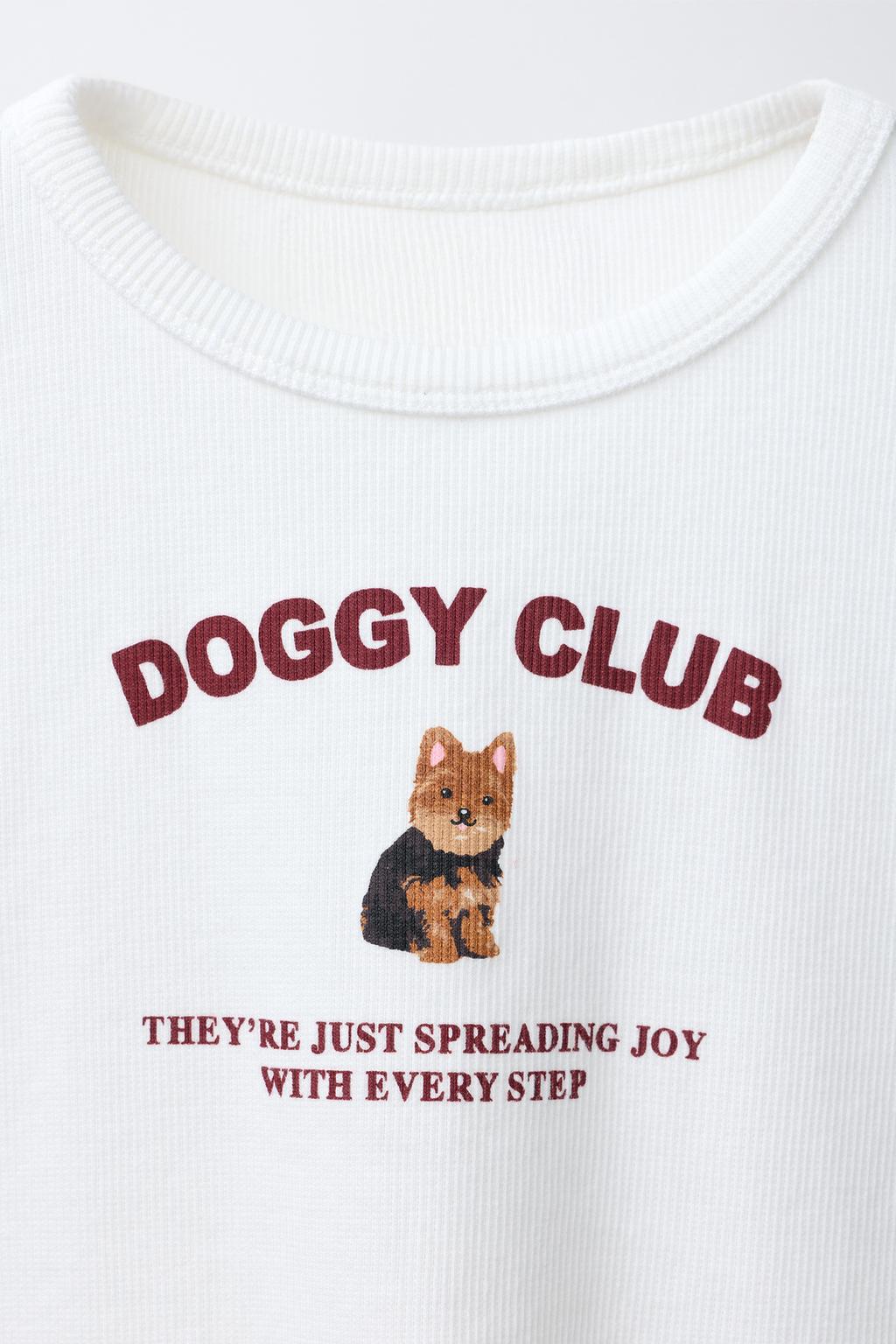 ФУТБОЛКА В РУБЧИК С ПРИНТОМ «СОБАКА»