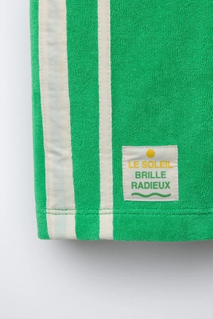 Брюки WIDE LEG из тканевого полотенца- Заказать в России