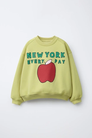 Толстовка с принтом «яблоко»- Заказать в России