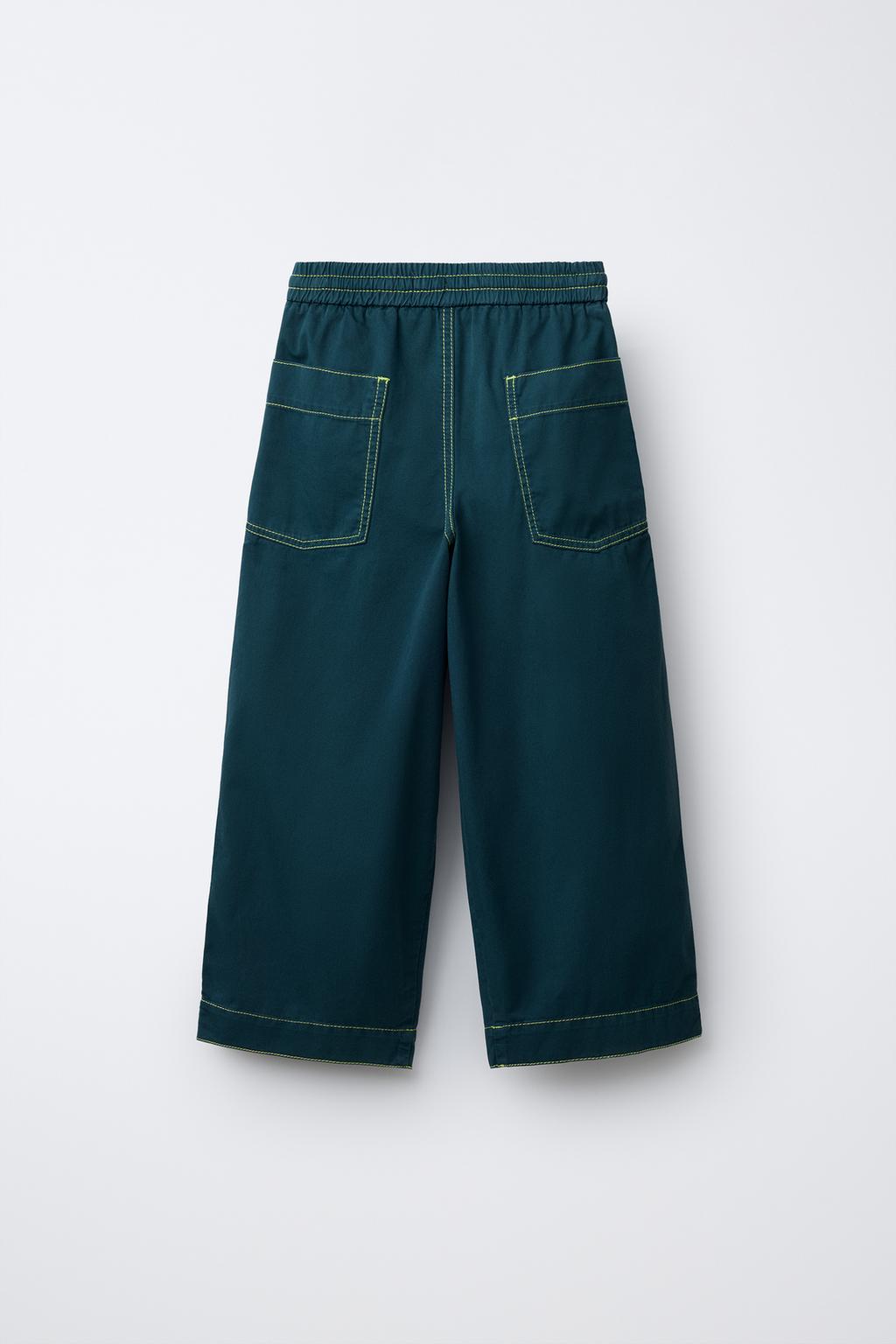 БРЮКИ BALLOON С ДЕКОРАТИВНОЙ ПРОСТРОЧКОЙ