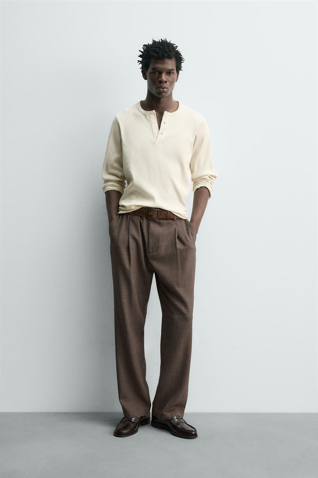 ФУТБОЛКА В РУБЧИК С ВОРОТНИКОМ НА ПУГОВИЦАХ