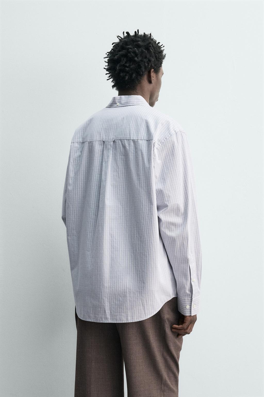 РУБАШКА ИЗ ПОПЛИНА В КЛЕТКУ