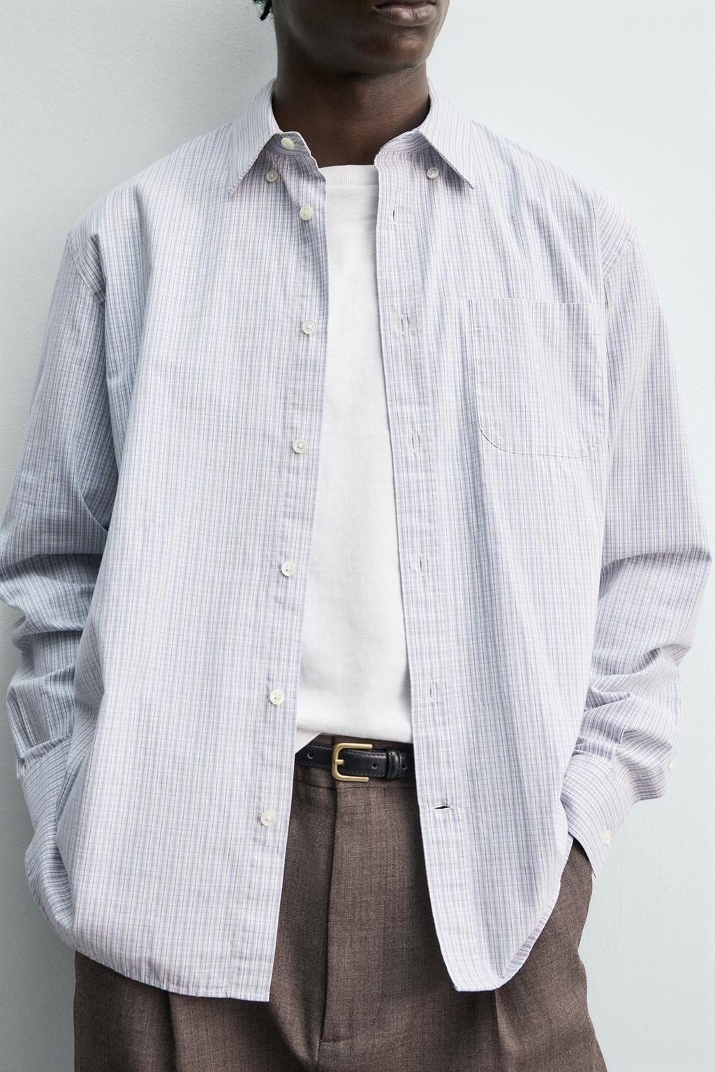 РУБАШКА ИЗ ПОПЛИНА В КЛЕТКУ