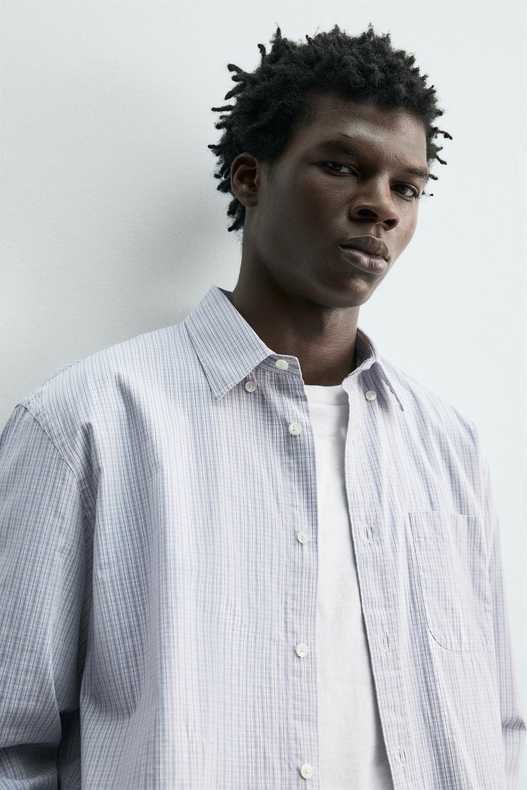 РУБАШКА ИЗ ПОПЛИНА В КЛЕТКУ