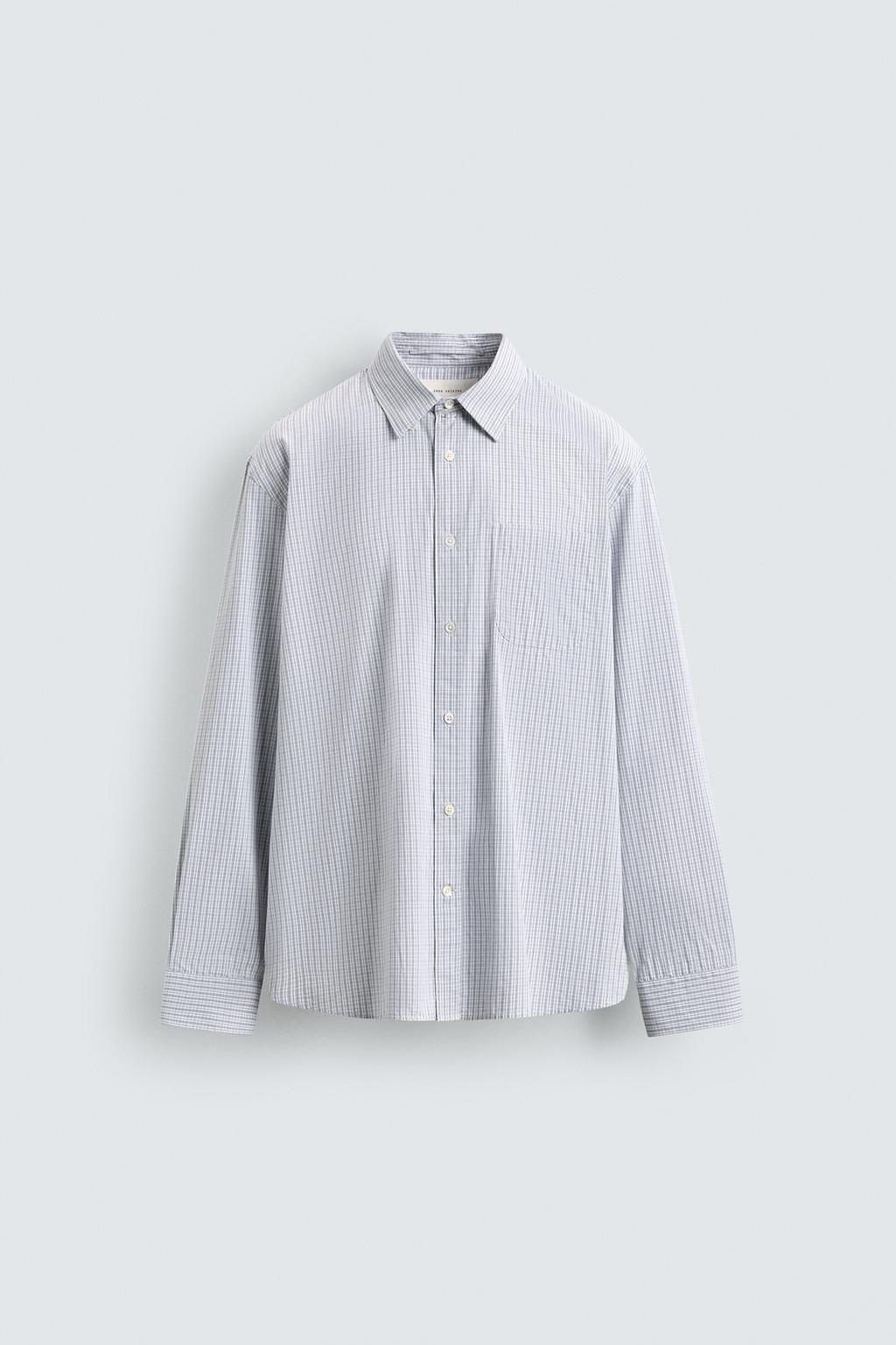 РУБАШКА ИЗ ПОПЛИНА В КЛЕТКУ