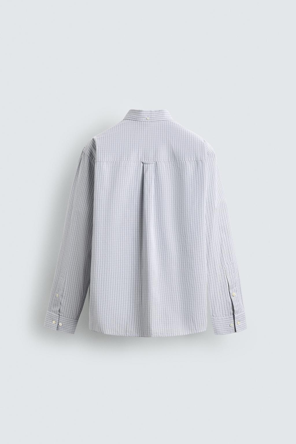 РУБАШКА ИЗ ПОПЛИНА В КЛЕТКУ