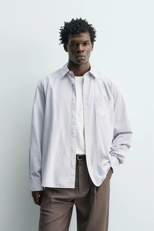 Рубашка из поплина в клетку- Заказать в России