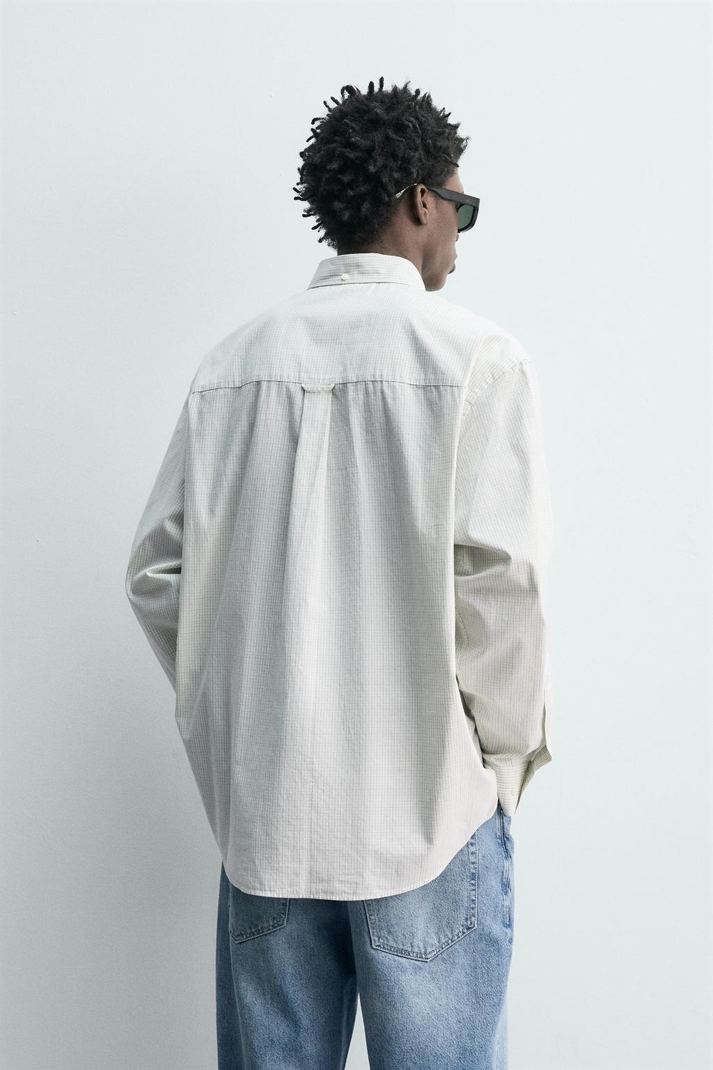 РУБАШКА ИЗ ПОПЛИНА В КЛЕТКУ