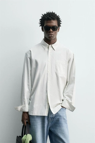 Рубашка из поплина в клетку- Заказать в России