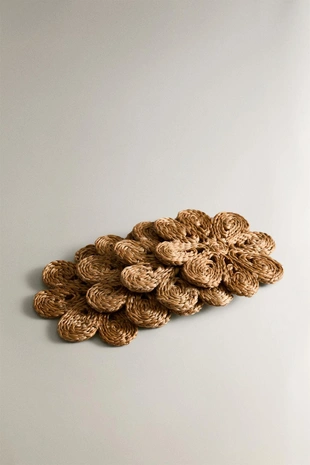 Набор бокалов из рафии в форме цветов (набор из 4 штук)- Заказать в России