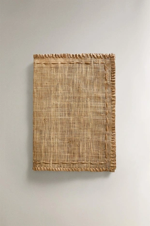 Плетеная подставка из волокна с оверлоком- Заказать в России