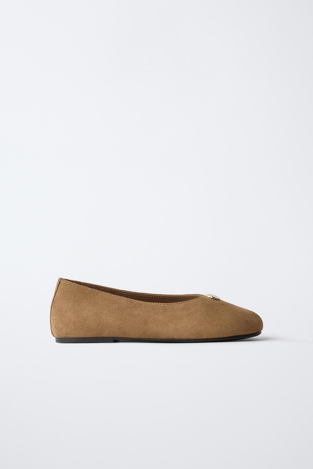 БАЛЕТКИ С ДЕКОРАТИВНОЙ ДЕТАЛЬЮ