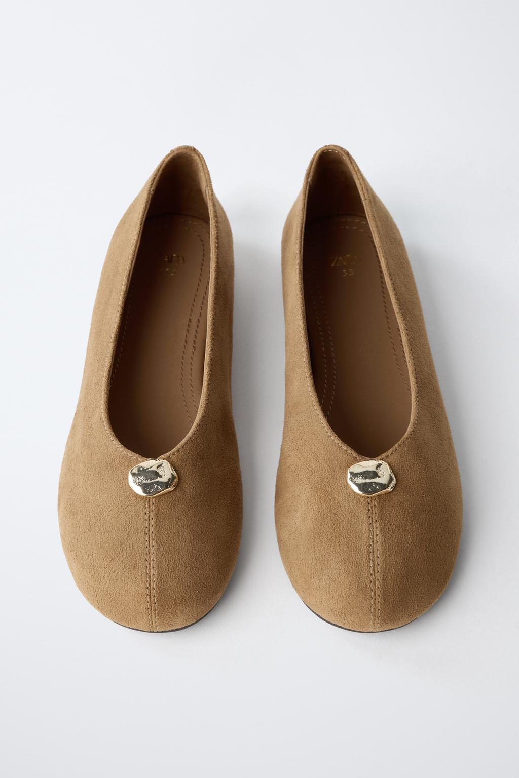 БАЛЕТКИ С ДЕКОРАТИВНОЙ ДЕТАЛЬЮ