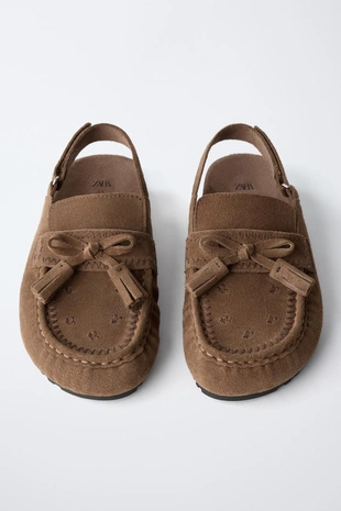 Кожаные сабо с кисточками- Заказать в России