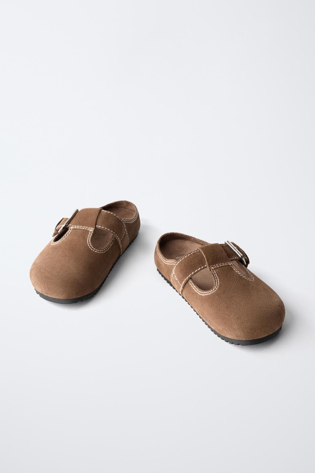 КОЖАНЫЕ САБО С ДЕКОРАТИВНОЙ ПРОСТРОЧКОЙ