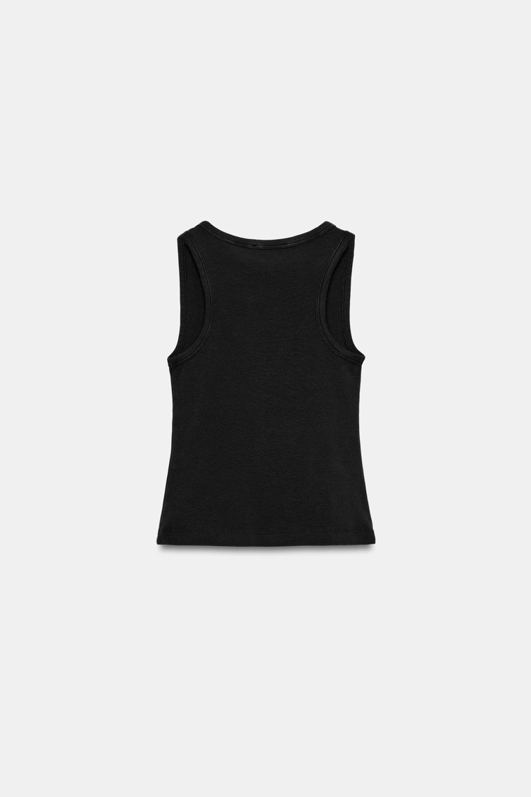 Топ с эффектом выцветания в стиле рустик