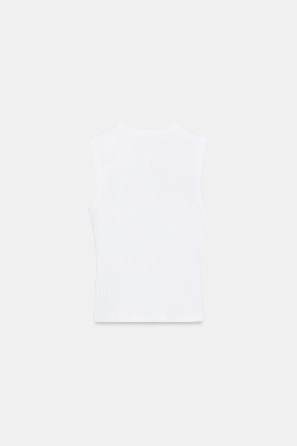 ФУТБОЛКА ИЗ ХЛОПКА С V-ОБРАЗНЫМ ВЫРЕЗОМ