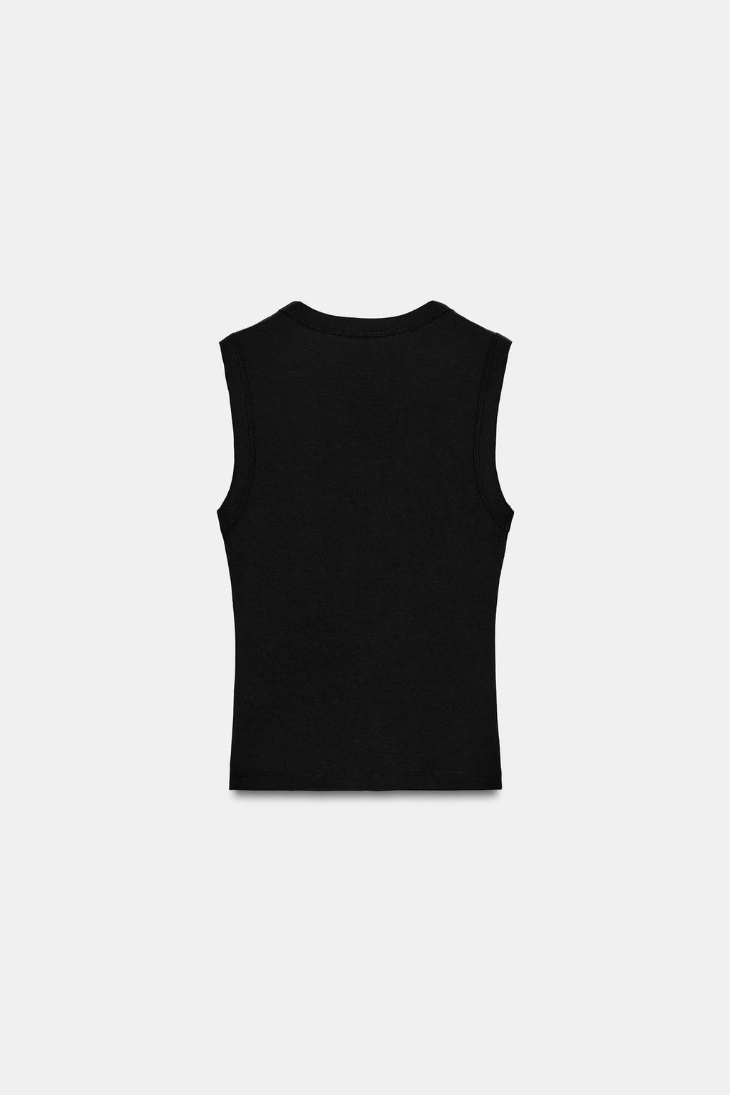 ХЛОПКОВАЯ ФУТБОЛКА С V-ОБРАЗНЫМ ВЫРЕЗОМ