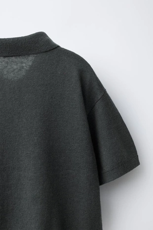 Поло из хлопка и льна