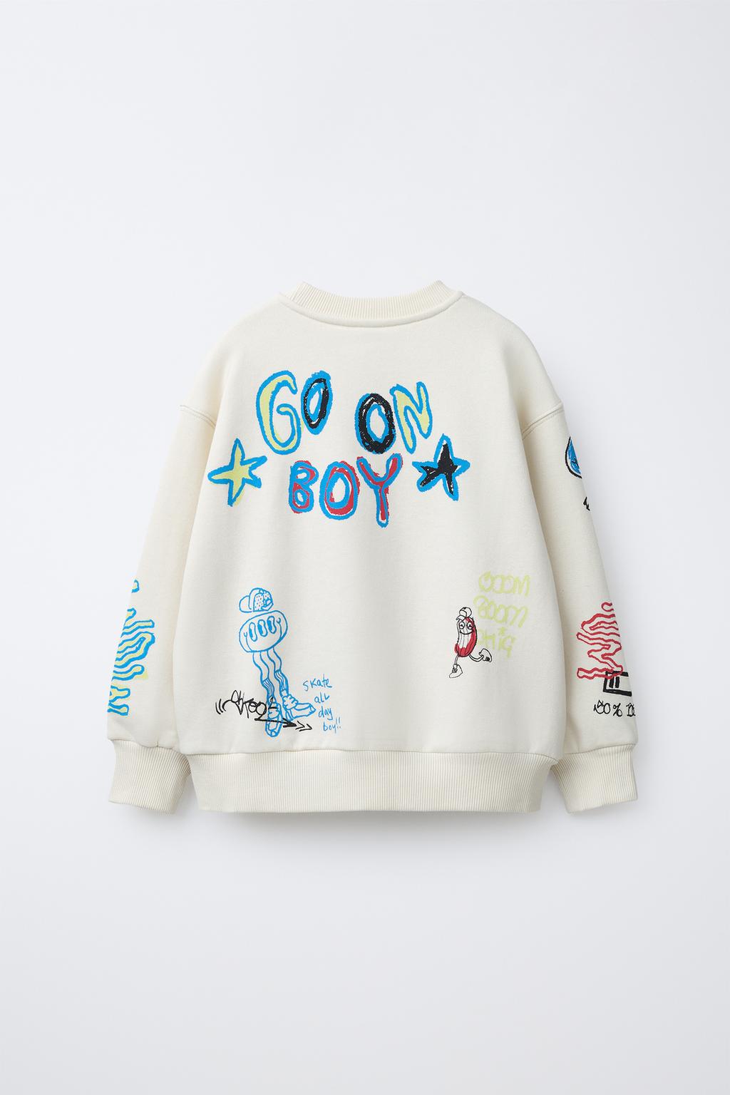 ТОЛСТОВКА С ПРИНТОМ «ГРАФФИТИ»