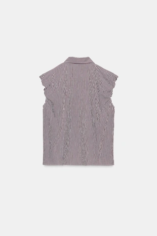 Рубашка с объемными рукавами