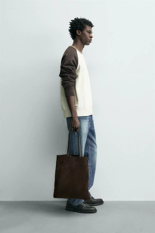 Толстовка с контрастными вставками и круглым вырезом- Заказать в России