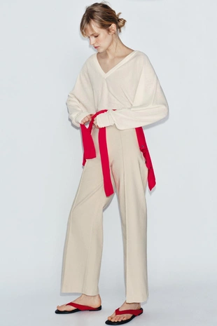 Джинсы ZW COLLECTION TAILORED WIDE LEG с высокой посадкой- Заказать в России