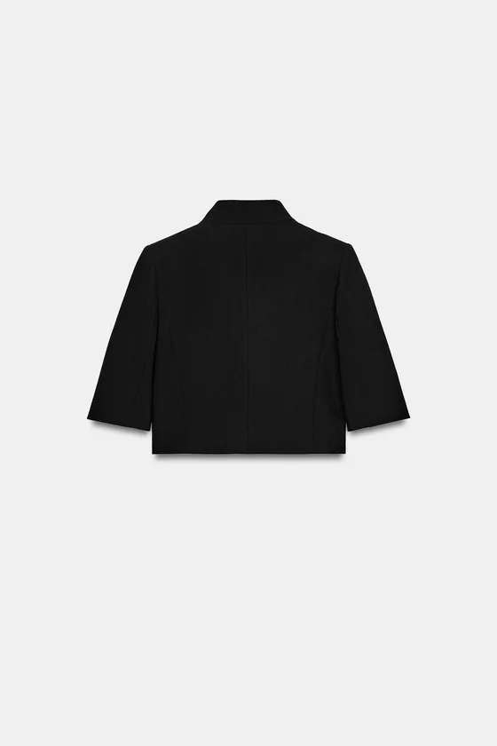 УКОРОЧЕННЫЙ БЛЕЙЗЕР С КОРОТКИМИ РУКАВАМИ — коллекция Zara «ZW»