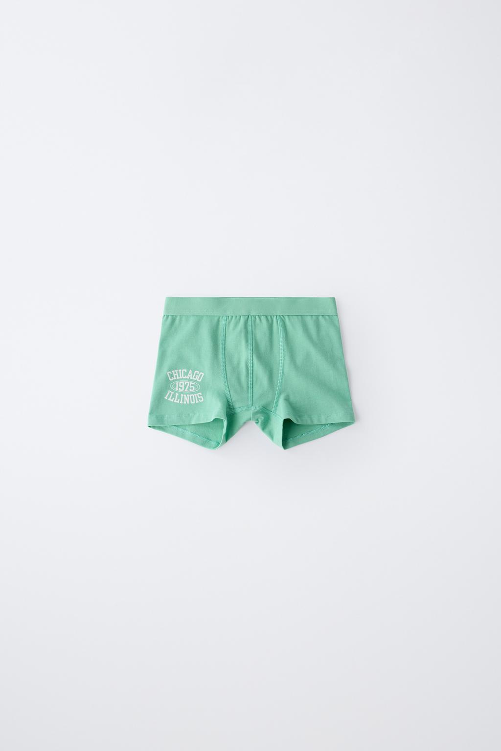 6-14 ЛЕТ/ НАБОР ИЗ ПЯТИ ТРУСОВ-БОКСЕРОВ С НАДПИСЬЮ