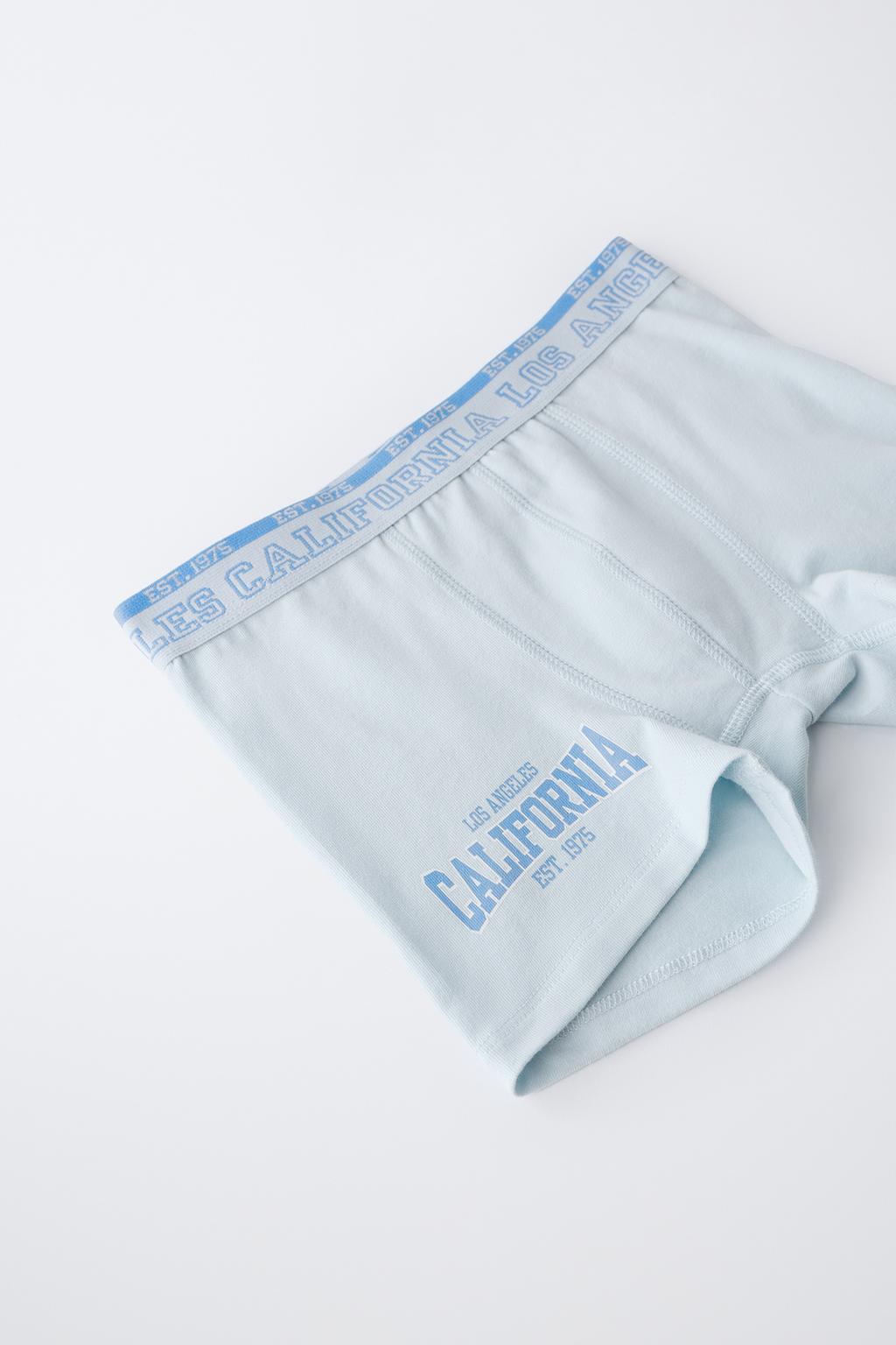 6-14 ЛЕТ/ НАБОР ИЗ ПЯТИ ТРУСОВ-БОКСЕРОВ С НАДПИСЬЮ