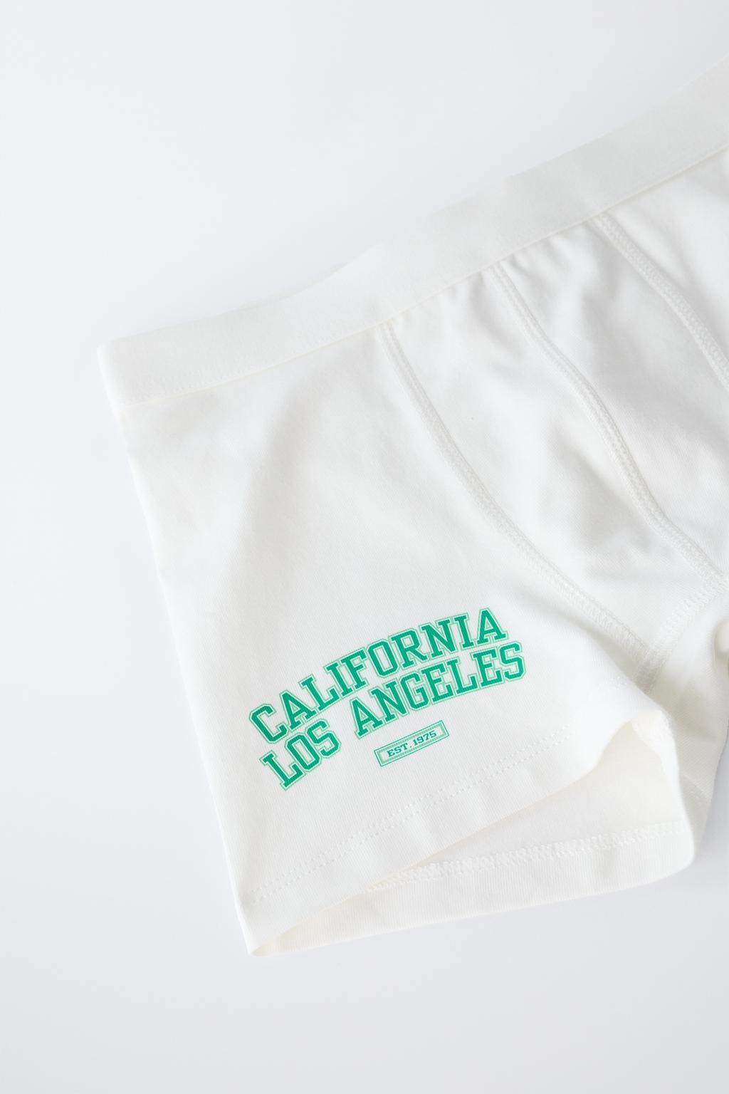 6-14 ЛЕТ/ НАБОР ИЗ ПЯТИ ТРУСОВ-БОКСЕРОВ С НАДПИСЬЮ