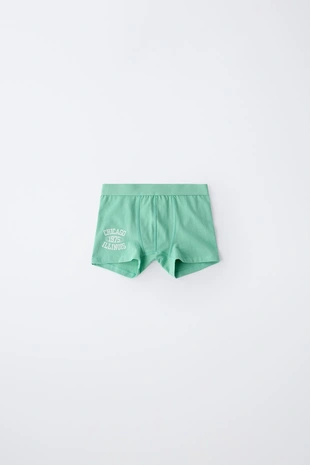 6-14 лет/ набор из пяти трусов-боксеров с надписью- Заказать в России