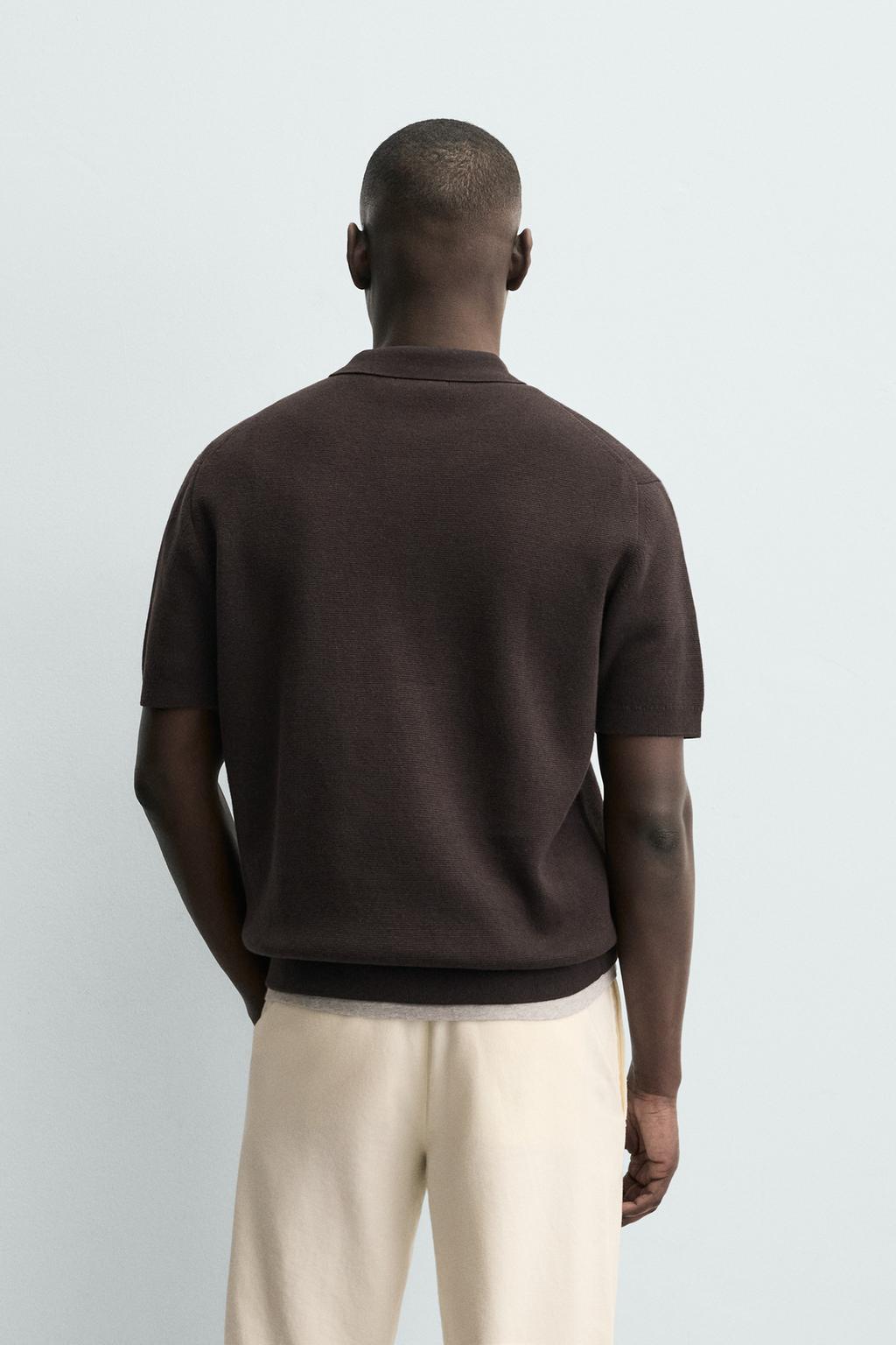 ПОЛО ИЗ ТРИКОТАЖА С МОЛНИЕЙ