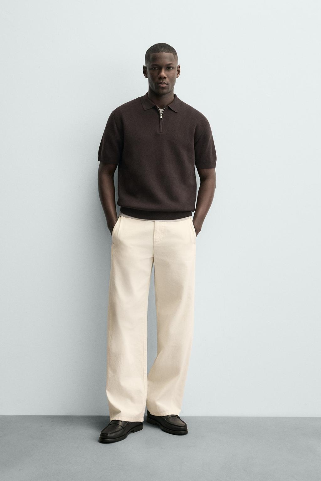 ПОЛО ИЗ ТРИКОТАЖА С МОЛНИЕЙ